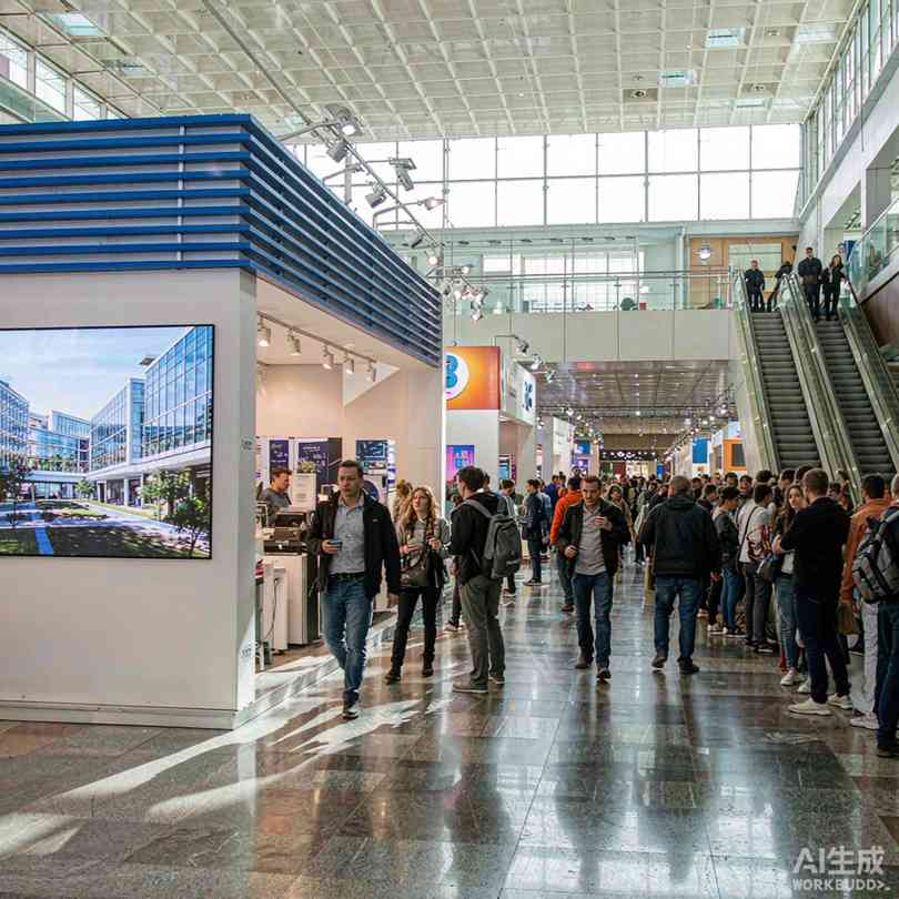 展会现场展商服务实景图