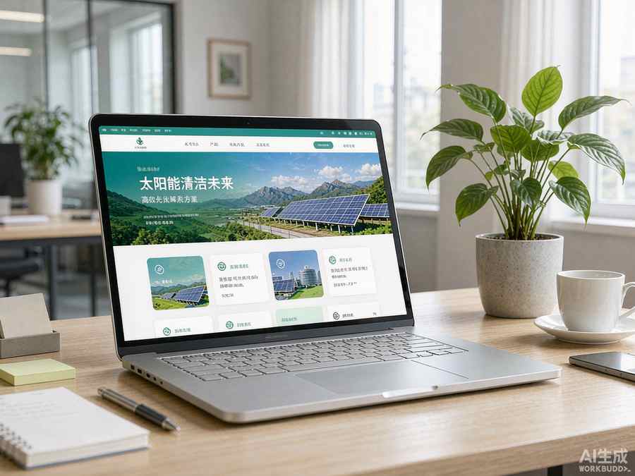 新能源怎么做外贸网站 实景配图