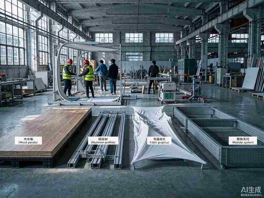 不同国家展台搭建材料差异对比 实景配图